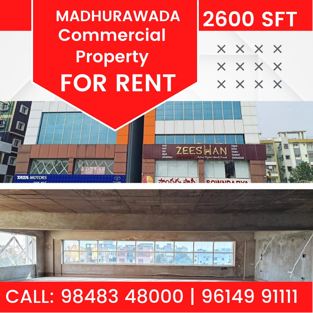 2600 SFT Commercial Property For Lease/Rent In Madhurawada Vizag Call 9848348000 9614991111 9100775270