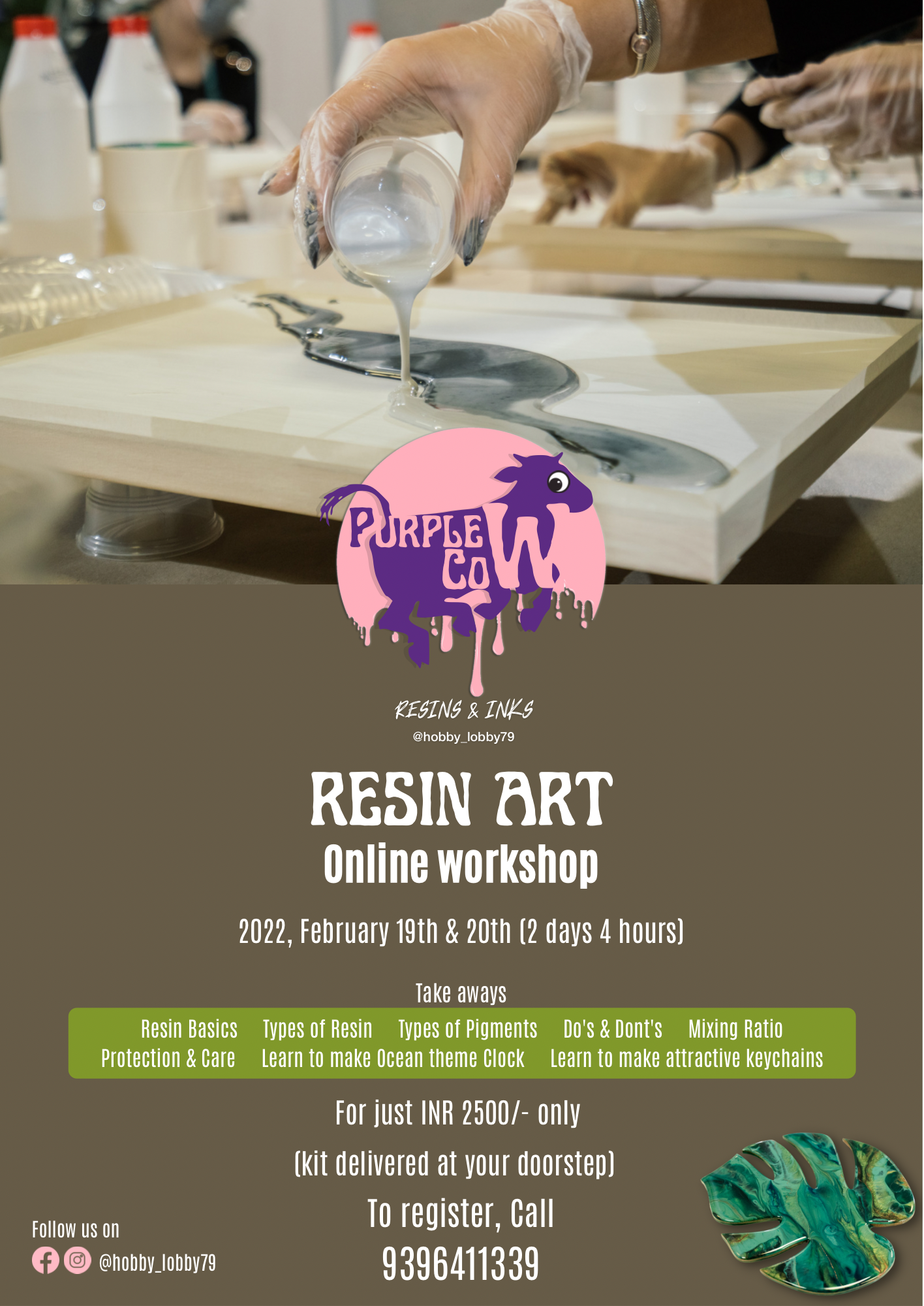 Resin art workshop